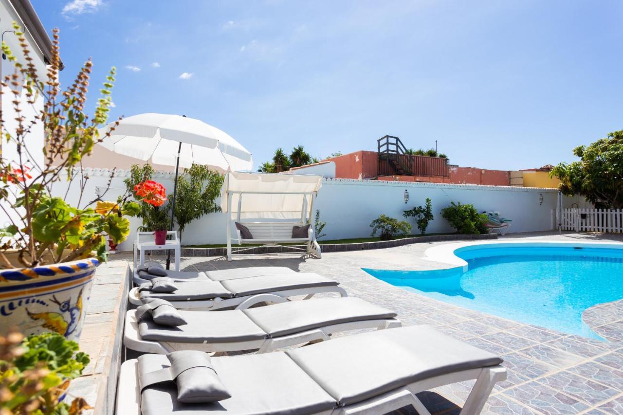 Bungalow Palm Mar With Pool And Garden Arona  Esterno foto